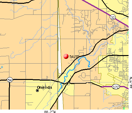 Hobart, WI (54155) map