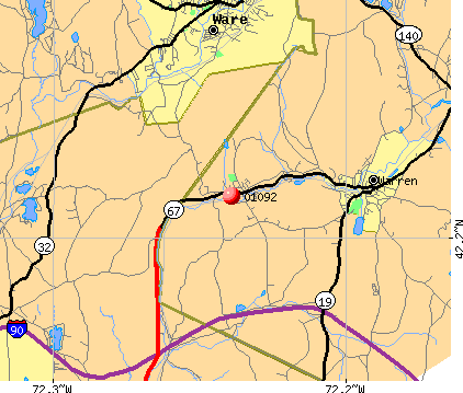 , MA (01092) map