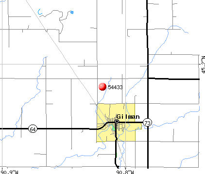 Gilman, WI (54433) map
