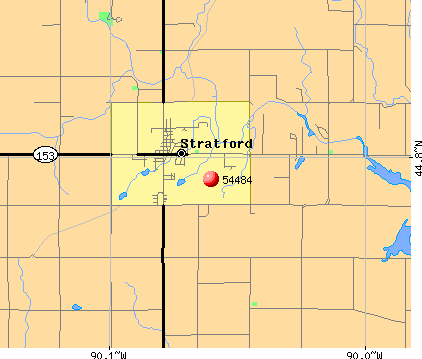 Stratford, WI (54484) map