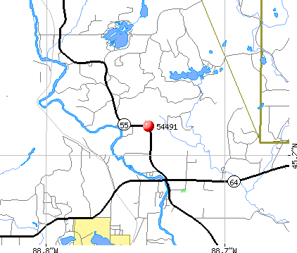 White Lake, WI (54491) map