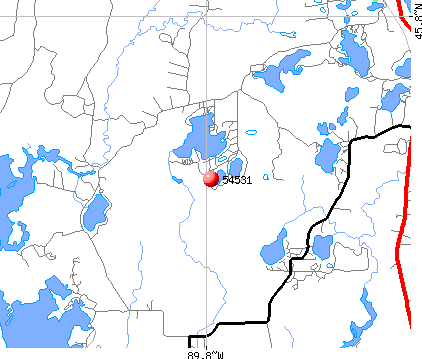 Hazelhurst, WI (54531) map