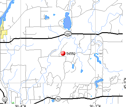 Park Falls, WI (54552) map