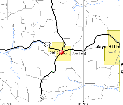 Mount Sterling, WI (54645) map