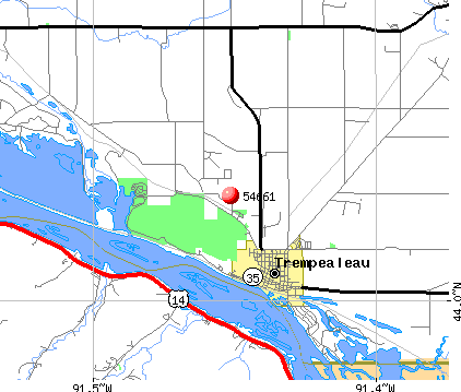 Trempealeau, WI (54661) map