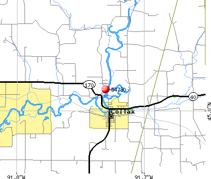 Tainter Lake, WI (54730) map