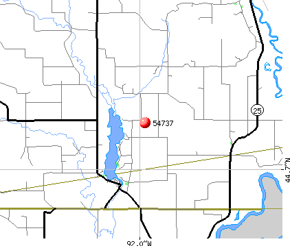 Eau Galle, WI (54737) map