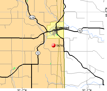 Elmwood, WI (54740) map