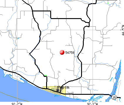 Pepin, WI (54759) map