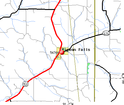 Pigeon Falls, WI (54760) map