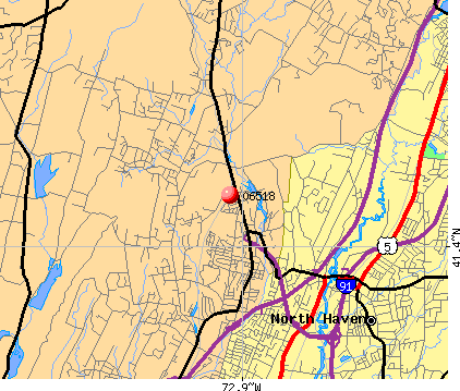 Hamden, CT (06518) map
