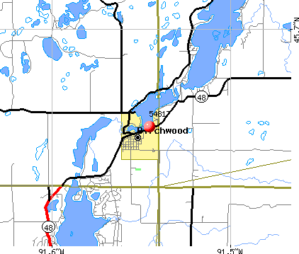 Birchwood, WI (54817) map