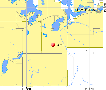 Reserve, WI (54828) map