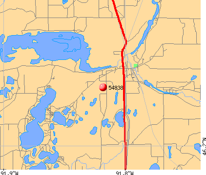 Gordon, WI (54838) map