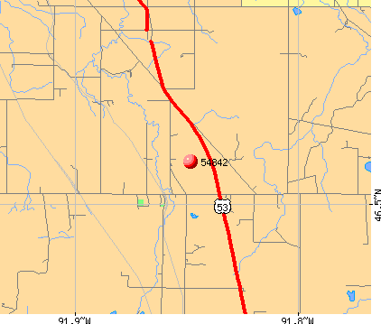 Hawthorne, WI (54842) map