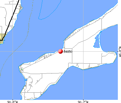 La Pointe, WI (54850) map