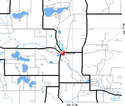 Saxeville, WI (54976) map