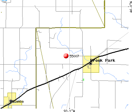 Brook Park, MN (55007) map
