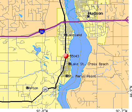 Lakeland, MN (55043) map