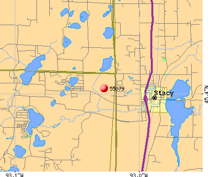 Stacy, MN (55079) map