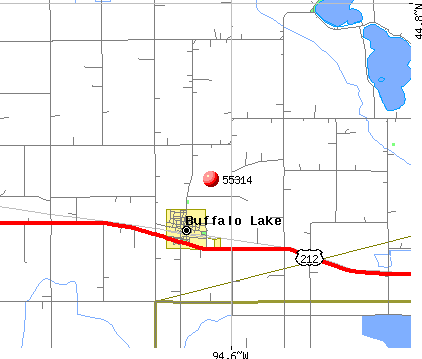 Buffalo Lake, MN (55314) map