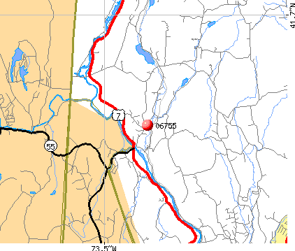 , CT (06755) map