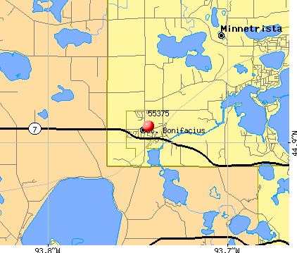 Minnetrista, MN (55375) map