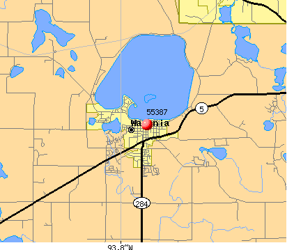Waconia, MN (55387) map