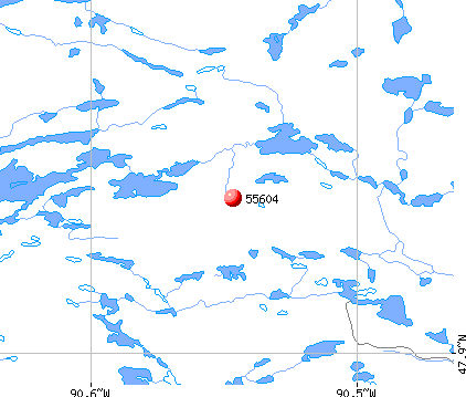 Grand Marais, MN (55604) map