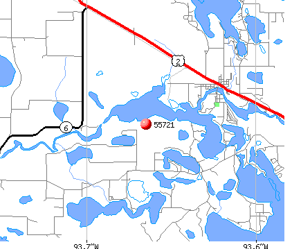 Cohasset, MN (55721) map