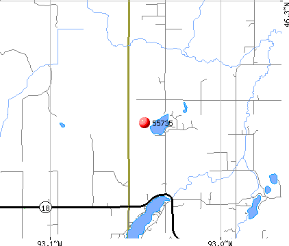 Finlayson, MN (55735) map