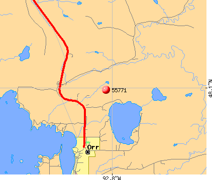 Orr, MN (55771) map