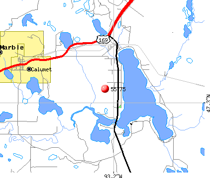 Nashwauk, MN (55775) map