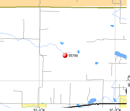 Wright, MN (55798) map