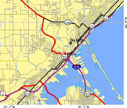 Duluth, MN (55806) map