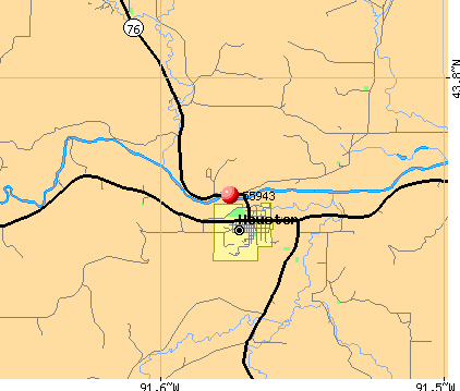Houston, MN (55943) map