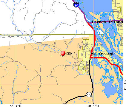La Crescent, MN (55947) map