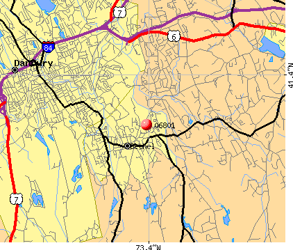 Bethel, CT (06801) map