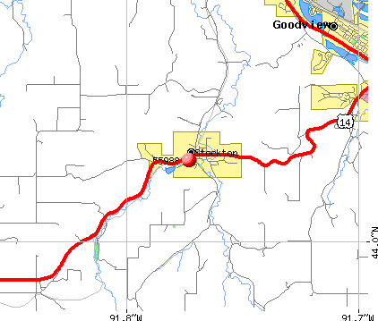 Stockton, MN (55988) map
