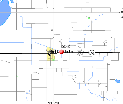 Hollandale, MN (56045) map