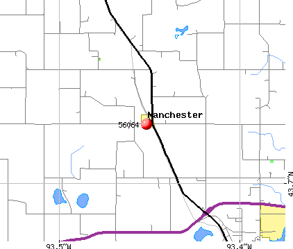 Manchester, MN (56064) map