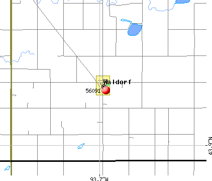 Waldorf, MN (56091) map