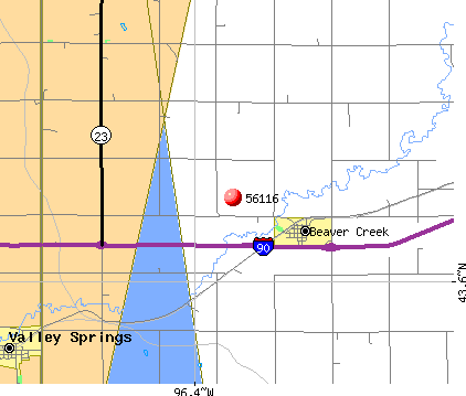 Beaver Creek, MN (56116) map