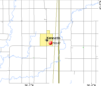 Kenneth, MN (56147) map