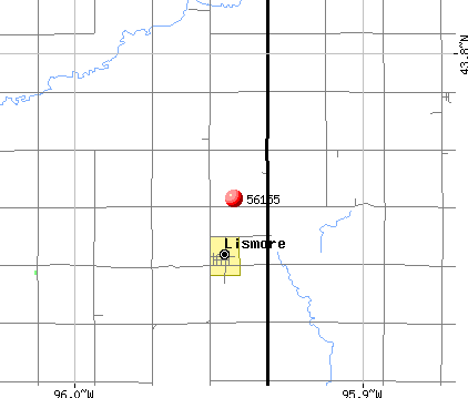 Lismore, MN (56155) map