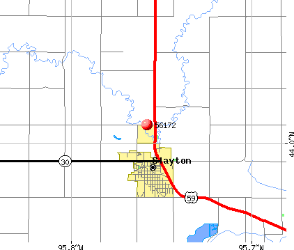 Slayton, MN (56172) map