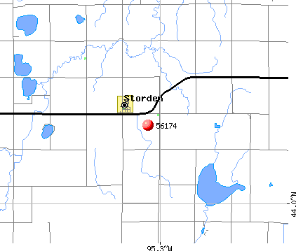 Storden, MN (56174) map