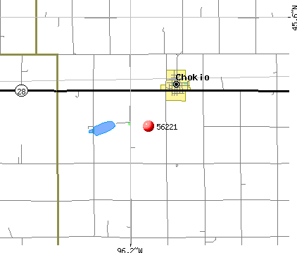 Chokio, MN (56221) map