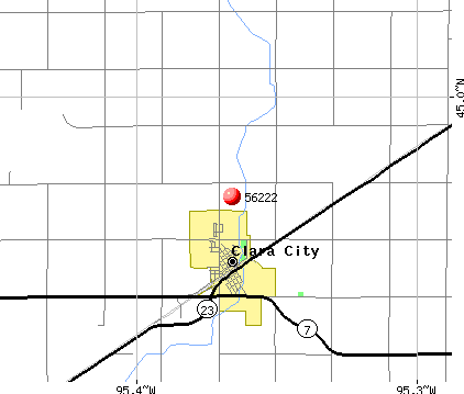 Clara City, MN (56222) map