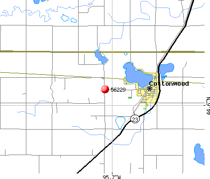 Cottonwood, MN (56229) map